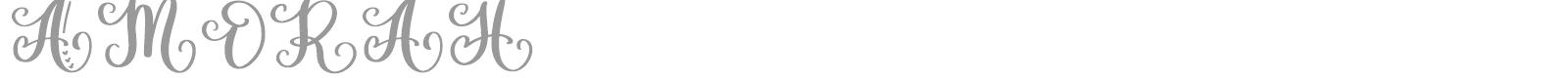 Amorah font preview